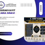 Tekrar Kayıt Kabul Sınavı