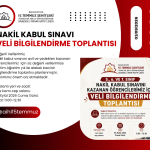 Nakil Kabul Sınavı Veli Bilgilendirme Toplantısı